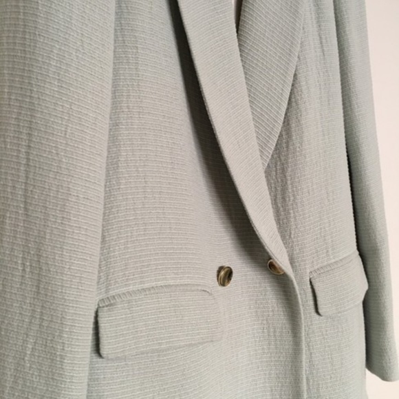 Zara - Texture Weave Blazer Jacket & Shorts (Mint) - Picture 7 of 7